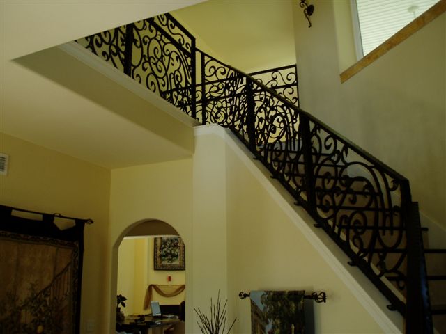 wrought iron stair railing