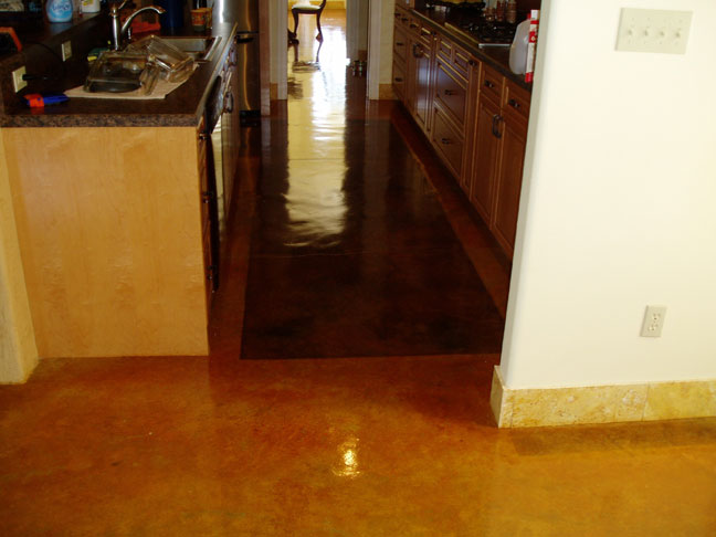 acid stained floors