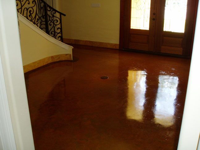 acid stained floors