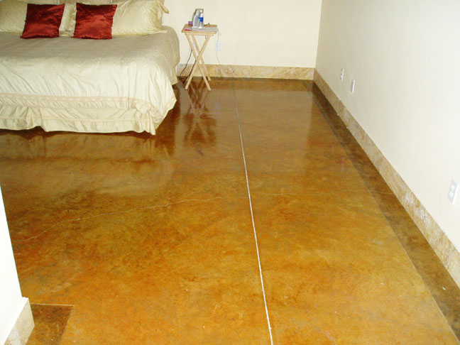 acid stained floors