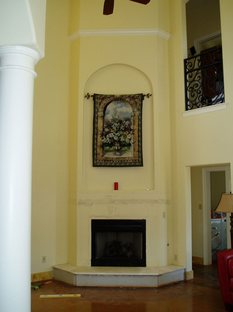 Limestone granite fireplace images