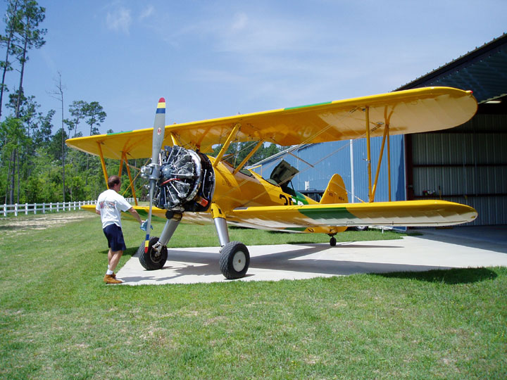 boeing stearman trainer biplane