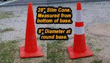 reflective cone collar