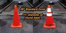 reflective cone collar