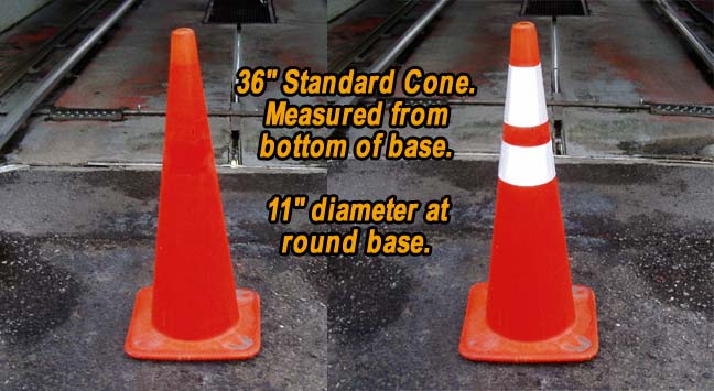 36 inch cone collars
