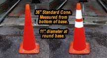 reflective cone collar