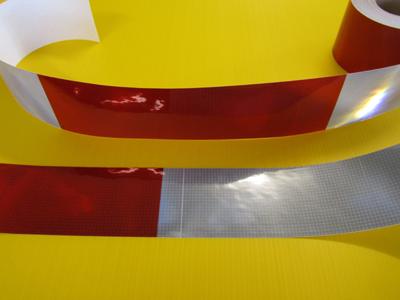 rail gate arm reflective tape