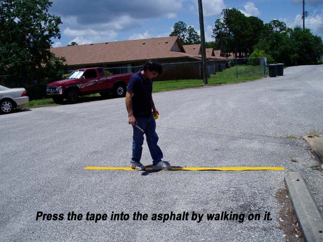asphalt marking tape