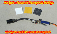 preformed thermoplastic hot spots bundy pads