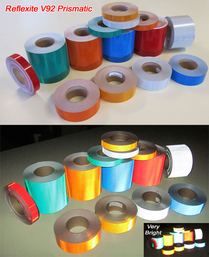 Oralite blue red orange v92 reflective tape
