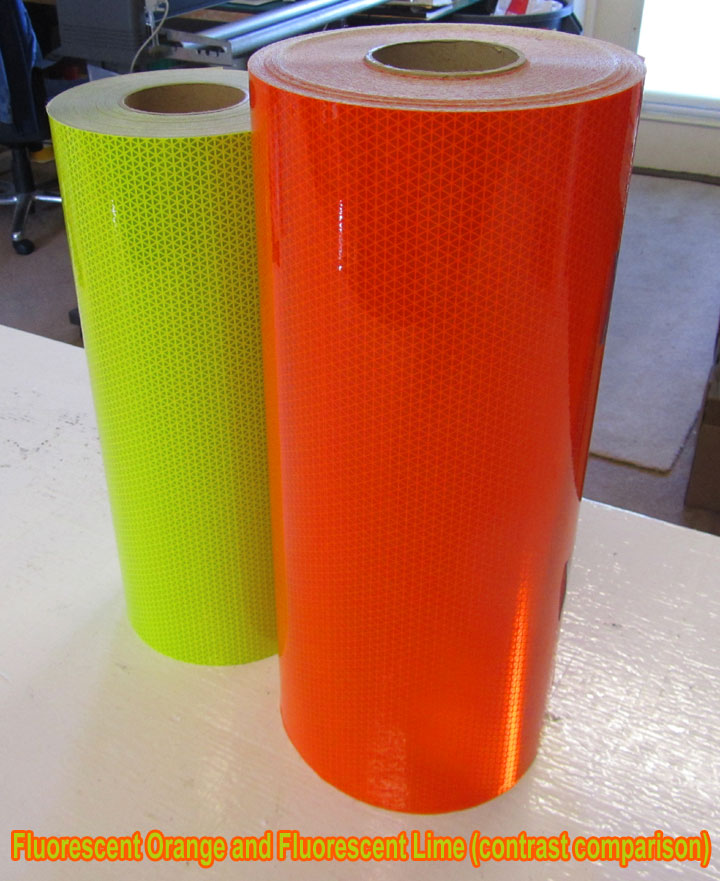 reflective fluorescent orange tape