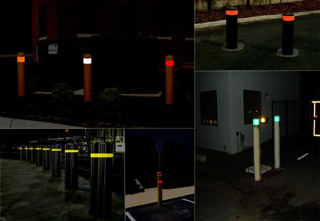 reflective tape for bollards and barriers