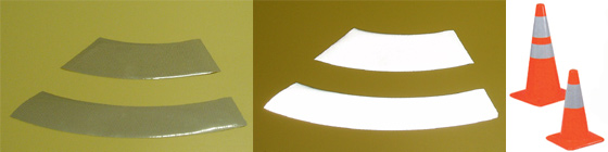 Oralite reflective cone collars