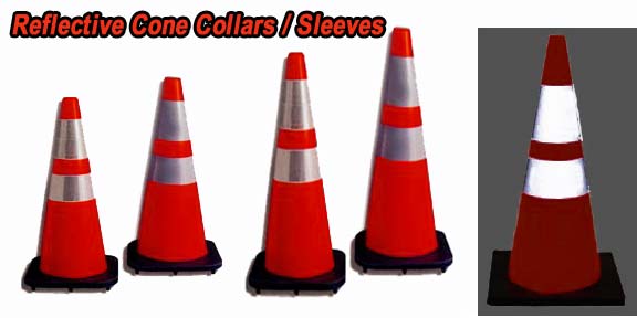 reflective traffic cone collars