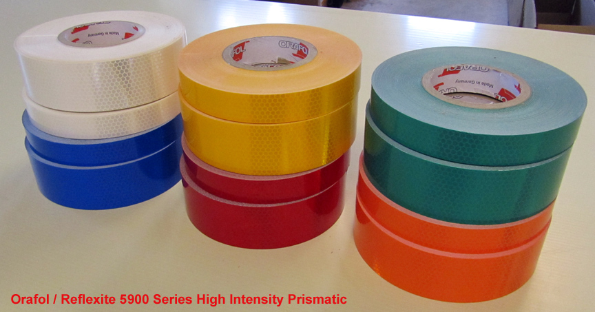 yellow high intensity prismatic reflective tape