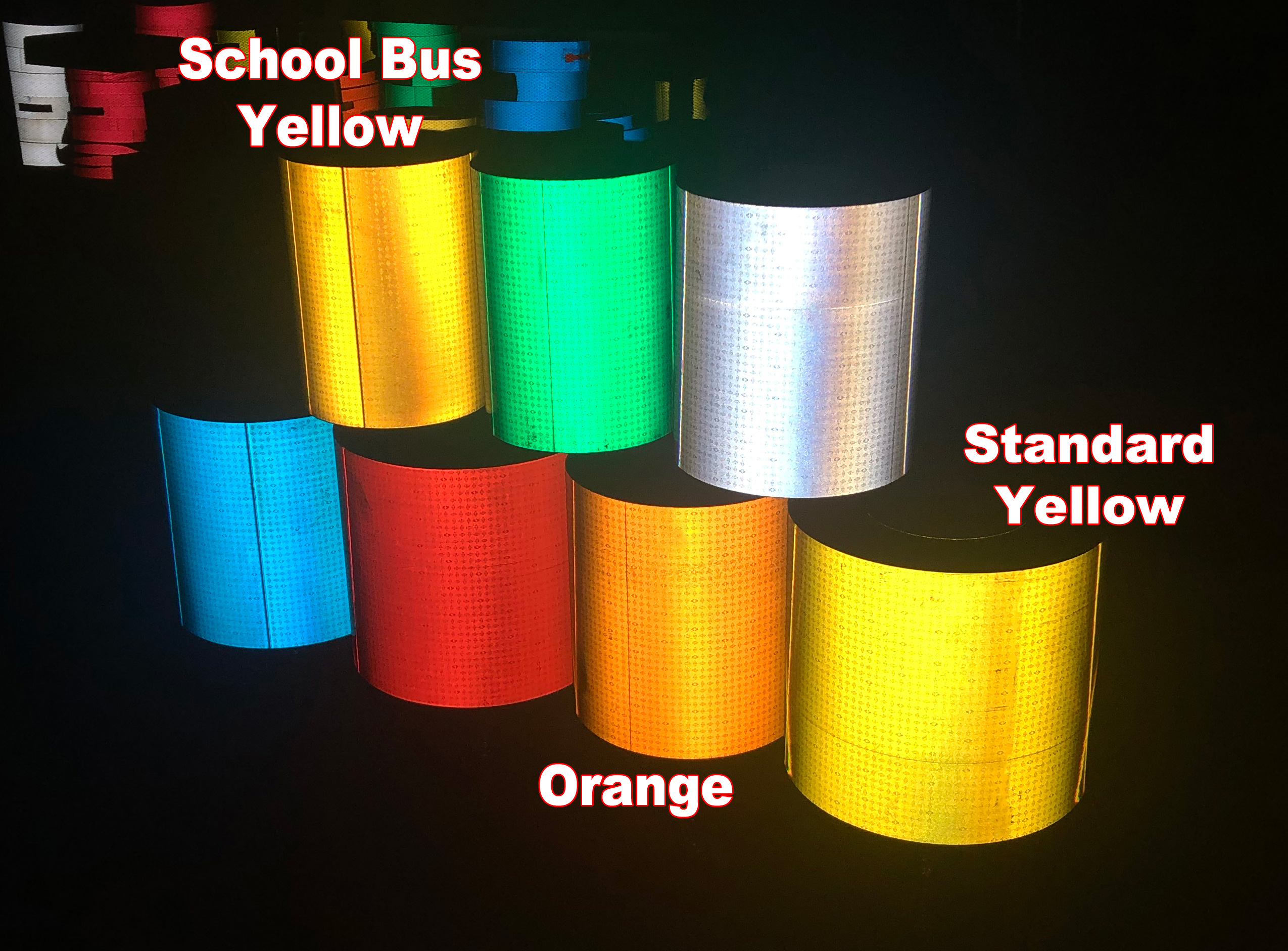 1 Inch - V92 Oralite 6/6 DOT Tape Rolls - Reflective Inc. - DOT and School  Bus Tapes